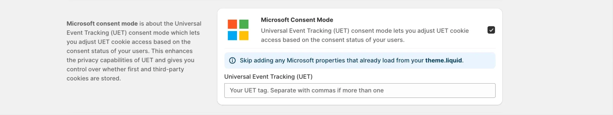 Pandectes GDPR Compliance app for Shopify Stores - Microsoft Consent Mode - Understanding Universal Event Tracking (UET) - Microsoft Consent Mode Integration