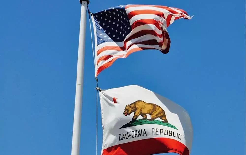 The effects of the CCPA on consumers and companies - US California Flags