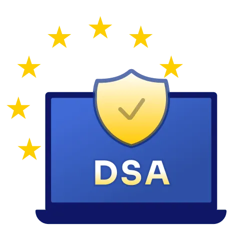 The Digital Services Act Regulating the Online World - icon
