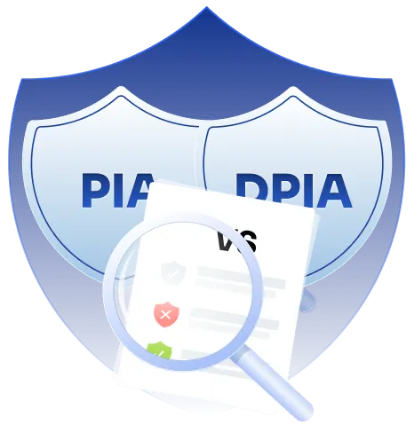 Exploring PIA and DPIA differences - icon