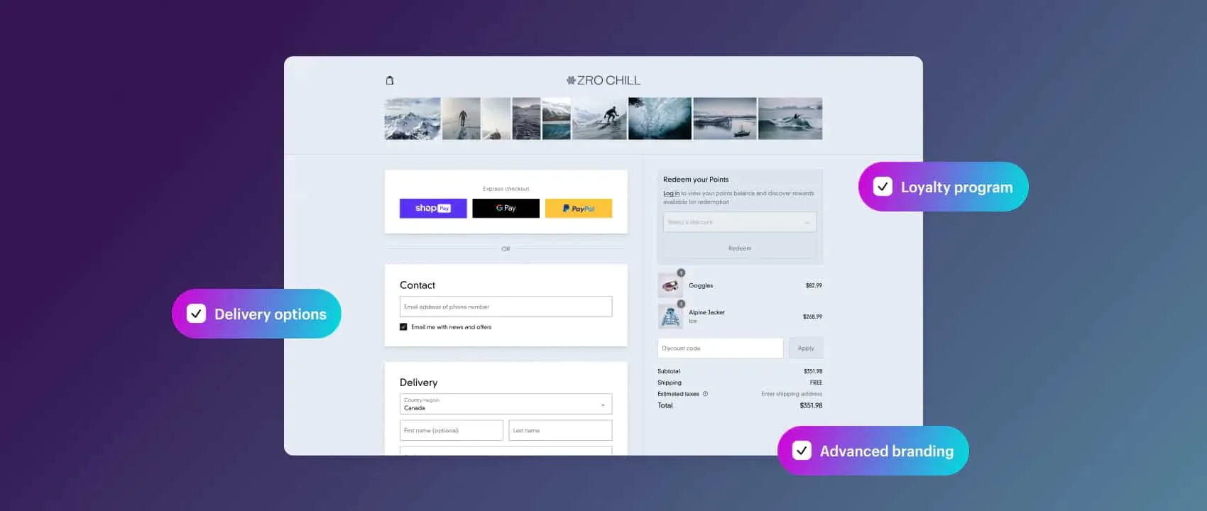 Pandectes GDPR Compliance app for Shopify stores - Shopify Account Extensibility: A Game Changer - checkout