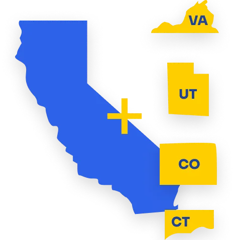 US & data privacy law 4 new states joining California in 2023 - icon