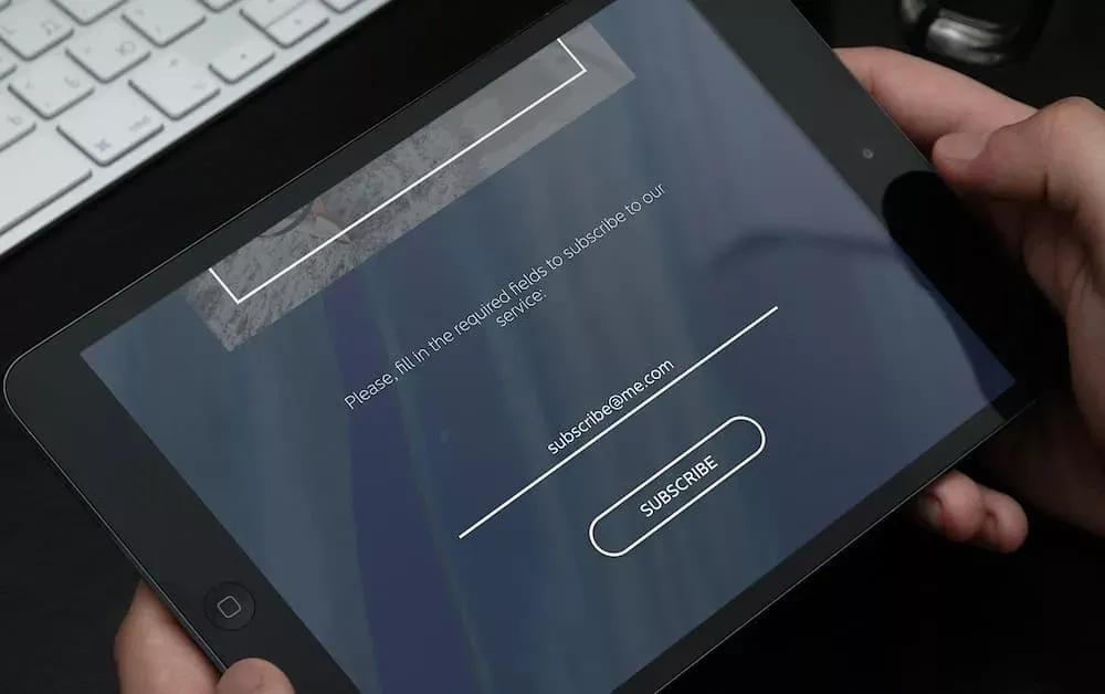 Implementing a GDPR-compliant strategy for direct email marketing - tablet