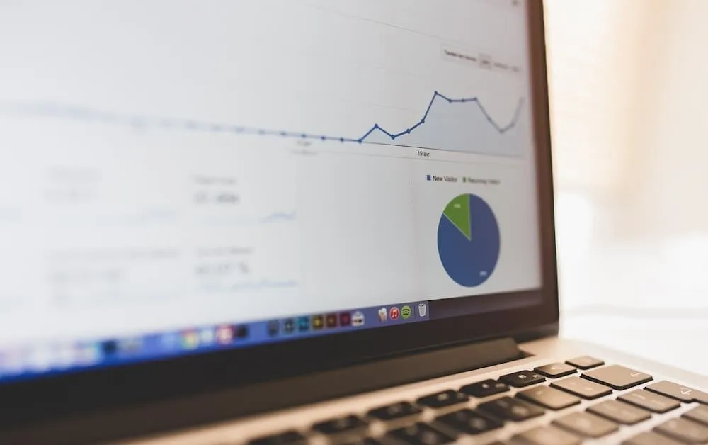 analytics on laptop