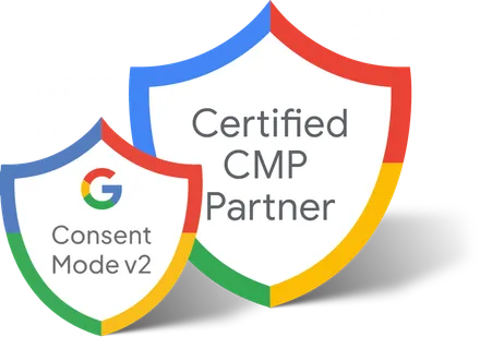 Google Certified CMP Partner and Consent Mode v2 badges