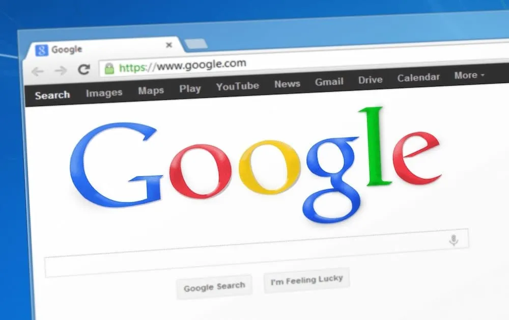 old google homepage
