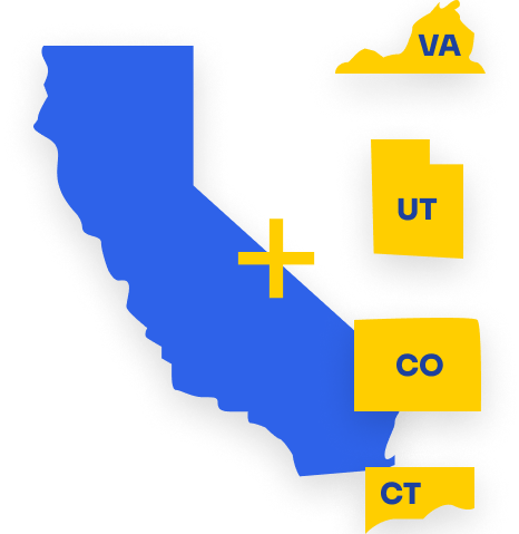 Pandectes GDPR Compliance app for Shopify stores - US & data privacy law 4 new states joining California in 2023 - cover