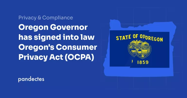 Pandectes GDPR Compliance app for Shopify Stores - Oregon Governor has signed into law Oregon's Consumer Privacy Act (OCPA)