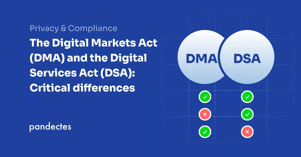 Pandectes GDPR Compliance app for Shopify Stores - The Digital Markets Act (DMA) and the Digital Services Act (DSA)- Critical differences
