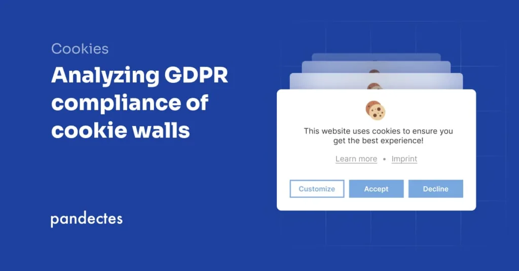 Pandectes GDPR Compliance app for Shopify Stores - Analyzing GDPR compliance of cookie walls