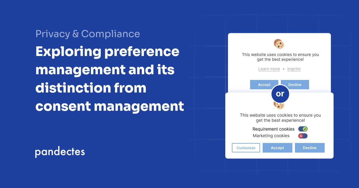 Pandectes GDPR Compliance for Shopify Stores - Exploring preference management and its distinction from consent managemen