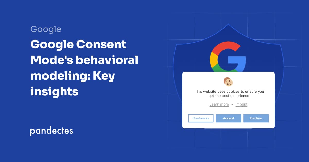 Pandectes GDPR Compliance app for Shopify Stores - Google Consent Mode's behavioral modeling- Key insights