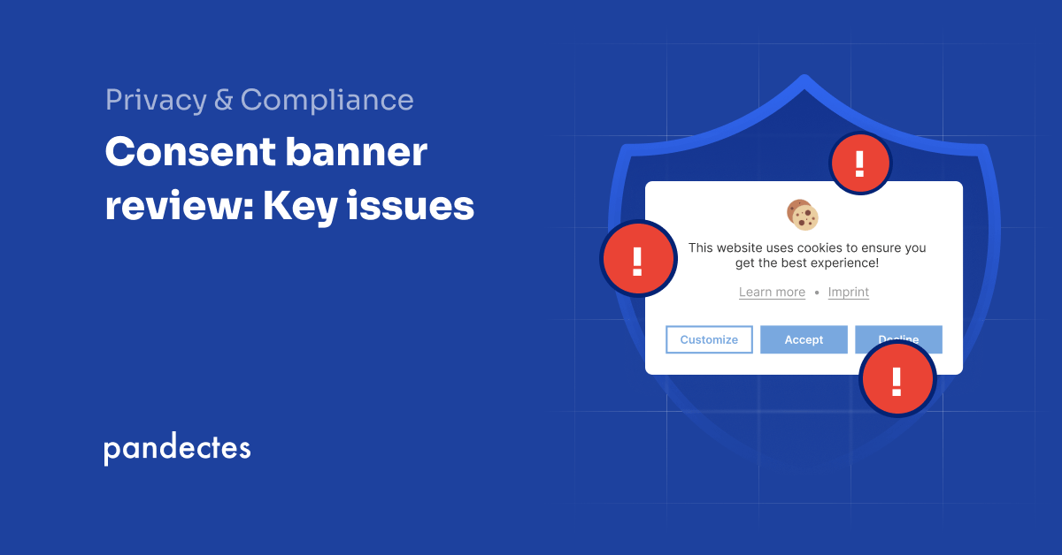 Pandectes GDPR Compliance app for Shopify stores - Consent banner review: Key issues