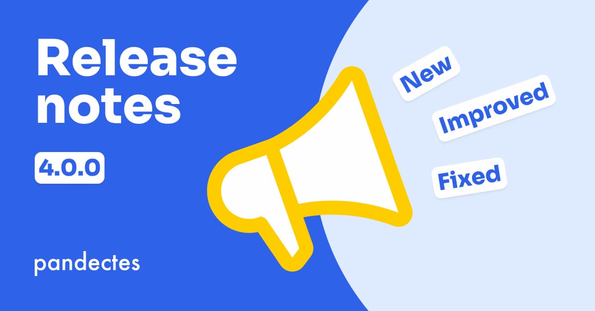 Pandectes GDPR Compliance - Release Notes v4.0