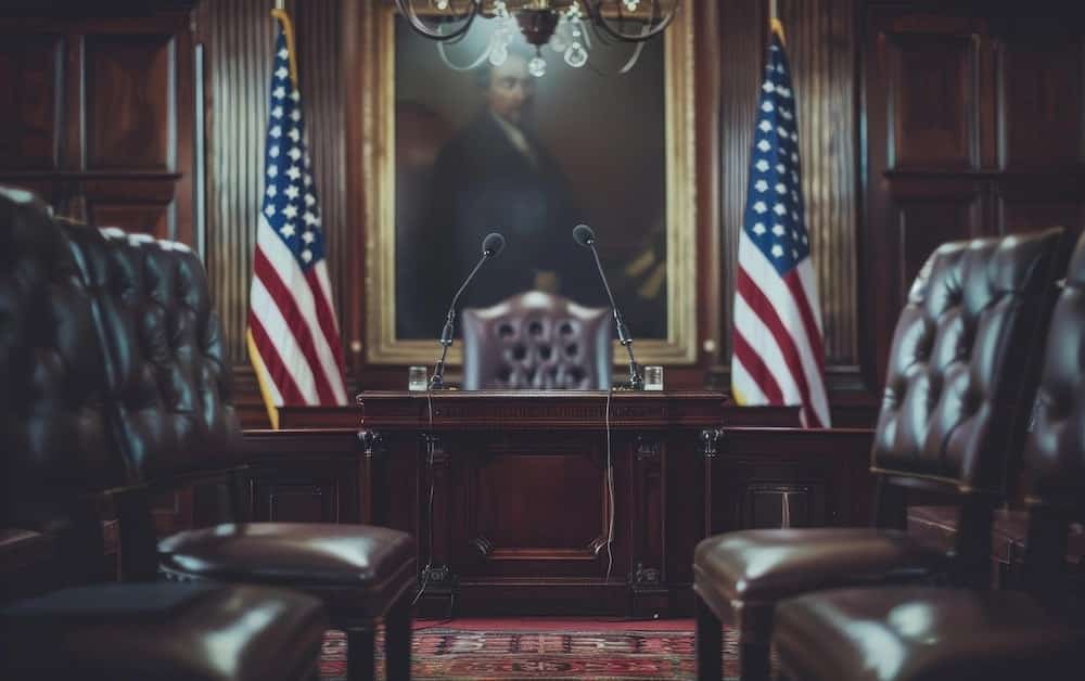 hall with microphones